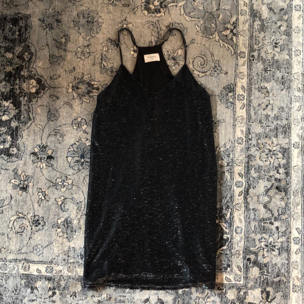 Everly LBD with silver shimmer